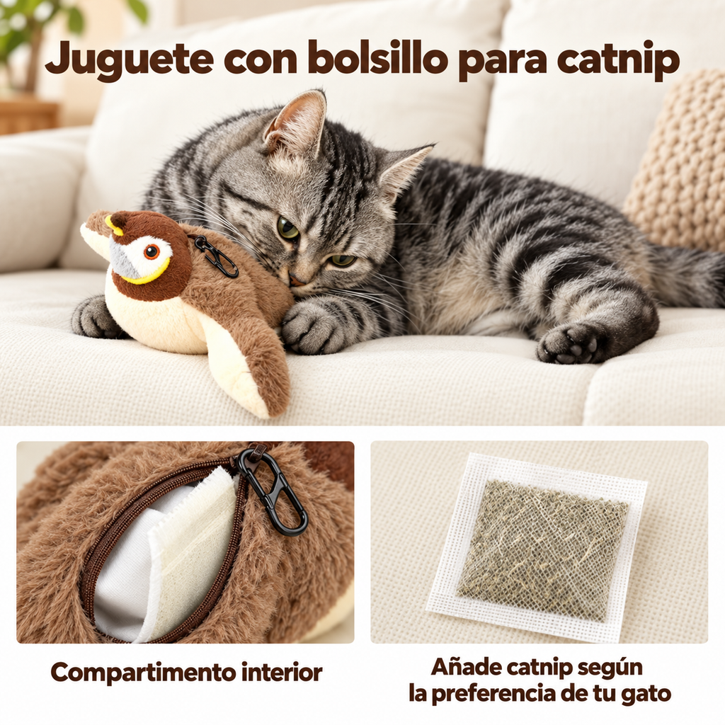 Con catnip incluido para una atracción irresistible