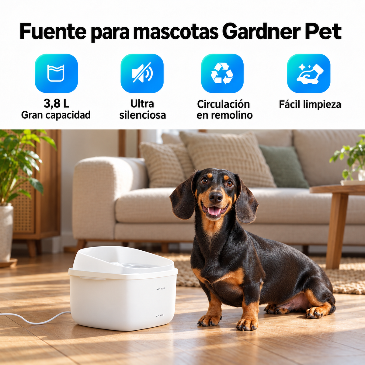Beneficios de la fuente de agua PetConfort