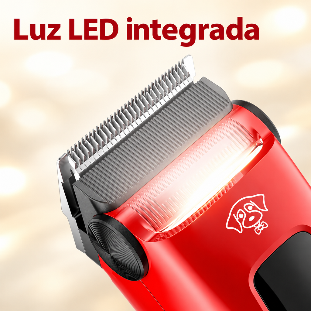 Luz LED integrada que ilumina la zona de corte