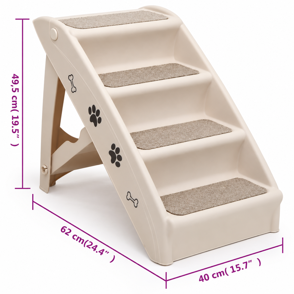 Escaleras plegables para perro, vista general