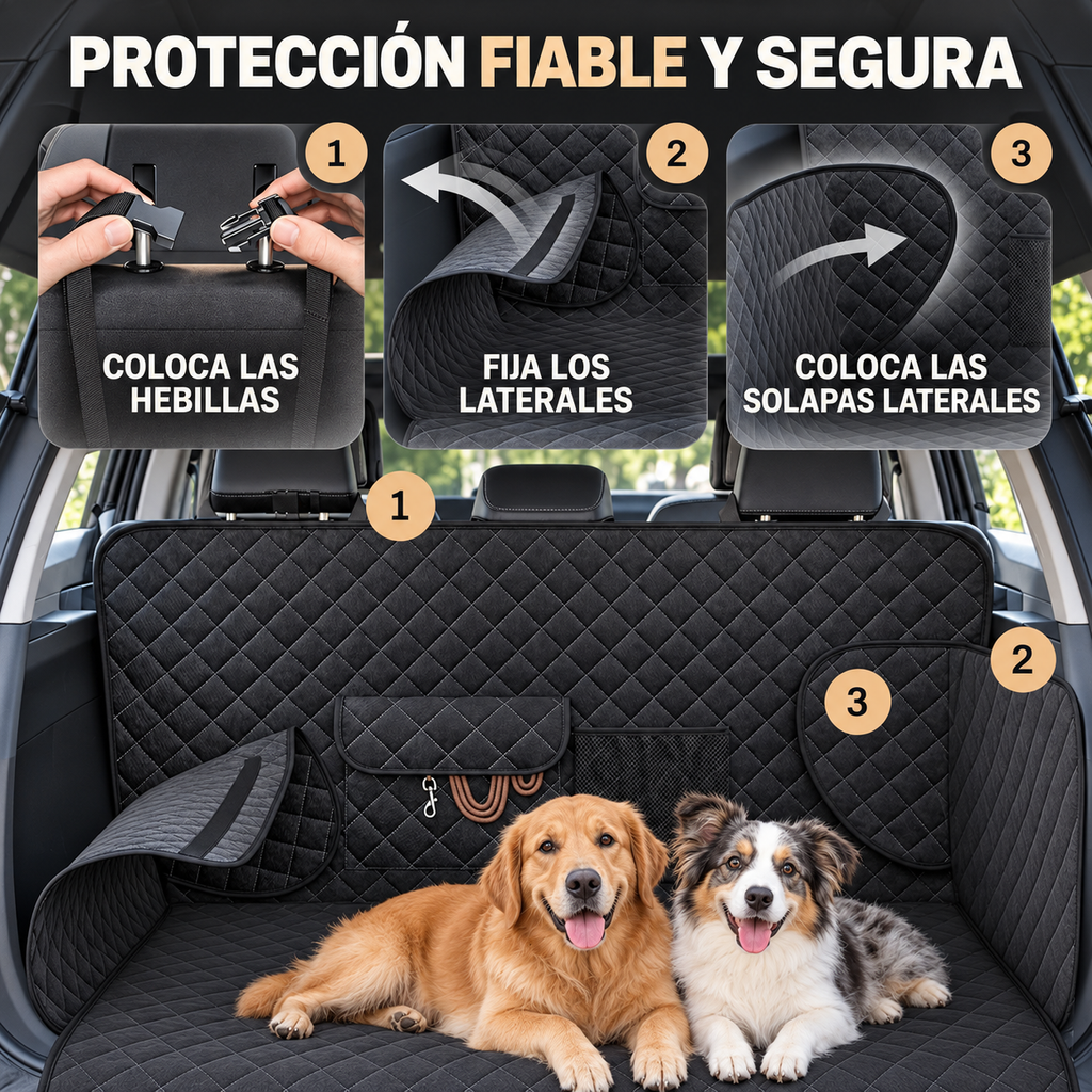 Protector de maletero impermeable, detalle del material