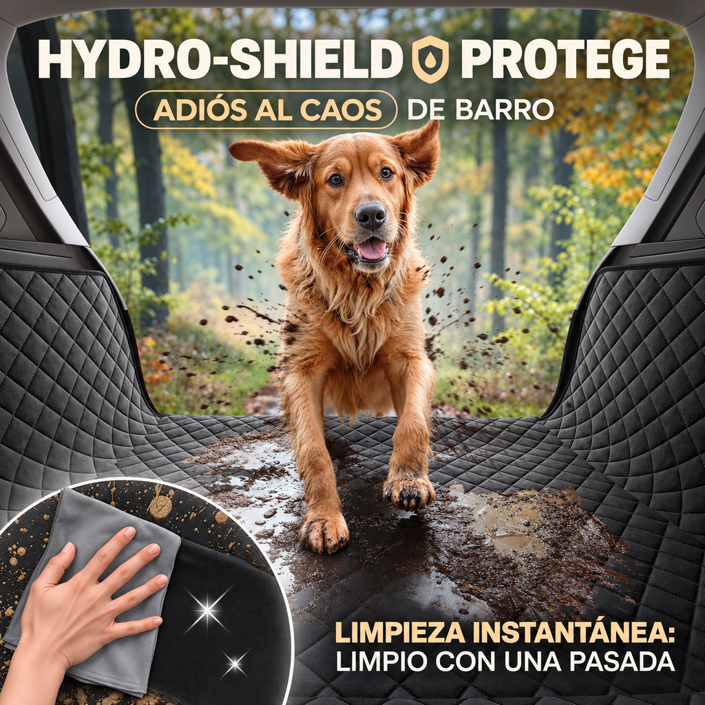 Protector cubriendo el maletero completo del coche