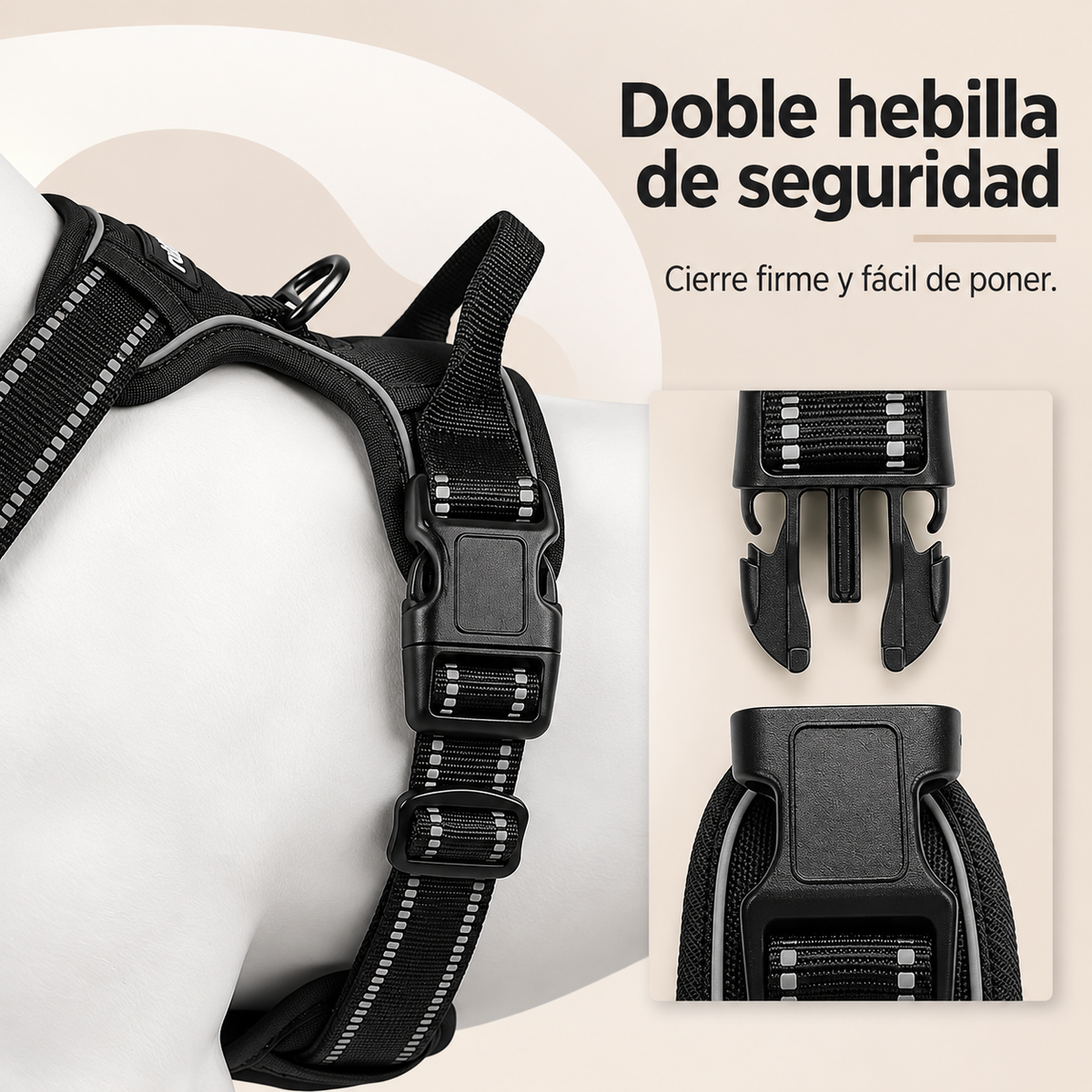 Doble hebilla de seguridad